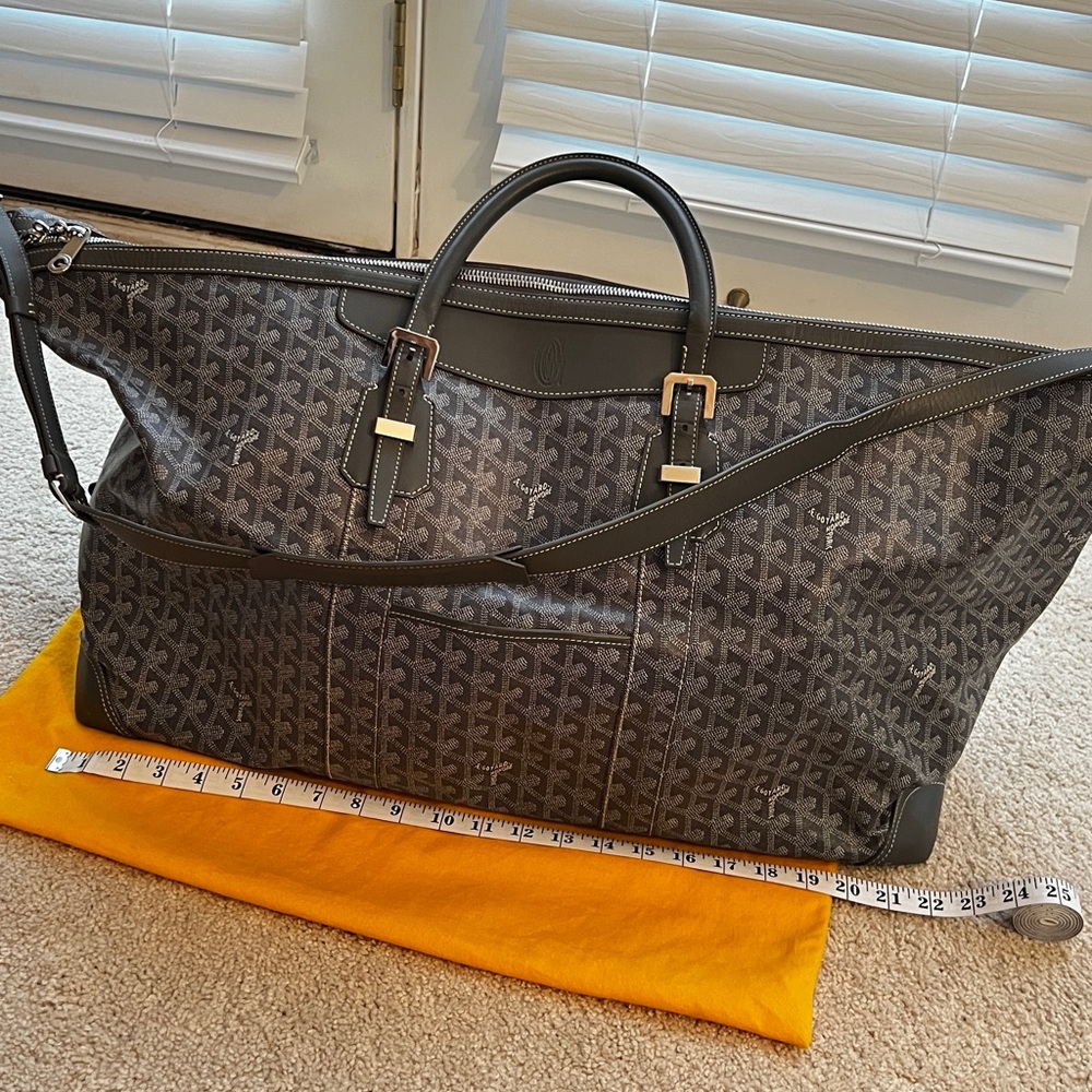 Goyard Gray Monogram Duffle Bag